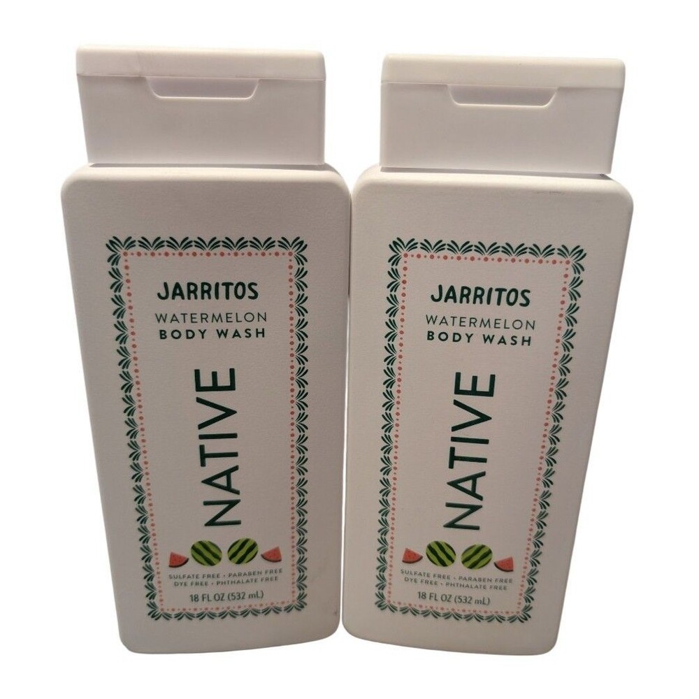 2X Native JARRITOS WATERMELON Body Wash 18 fl oz LIMITED EDITION New 🍉🍉🍉